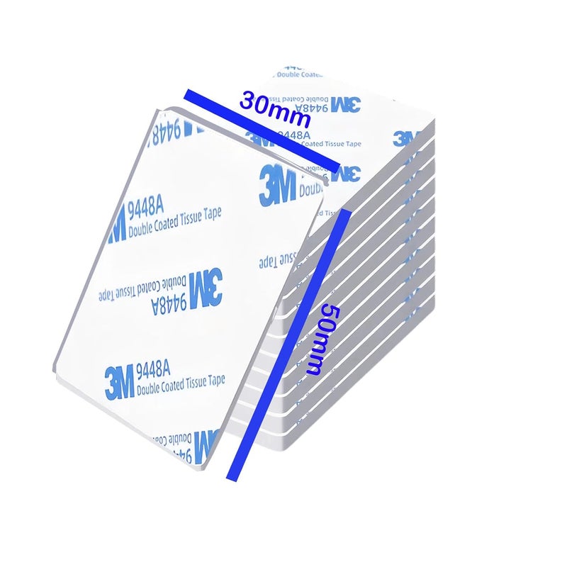 Godmony Double Sided Adhesive Pads,Heavy Duty Mounting Tape,Super-Sticky White Strong Pads,Rectangle Shape 36 Pcs 2 Sided Sticky Waterproof Tape,Removable Double-Sided Foam for Hanging Walls - Image 2